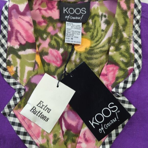 Koos of Course Purple Jacket, Women's Medium, NWT - Picture 7 of 10